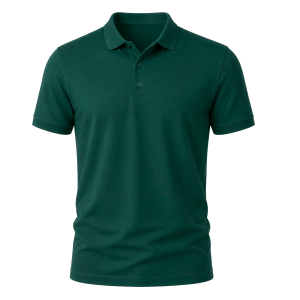 Polo Vert Foncé Uni